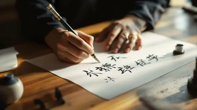 毛笔字书写艺术