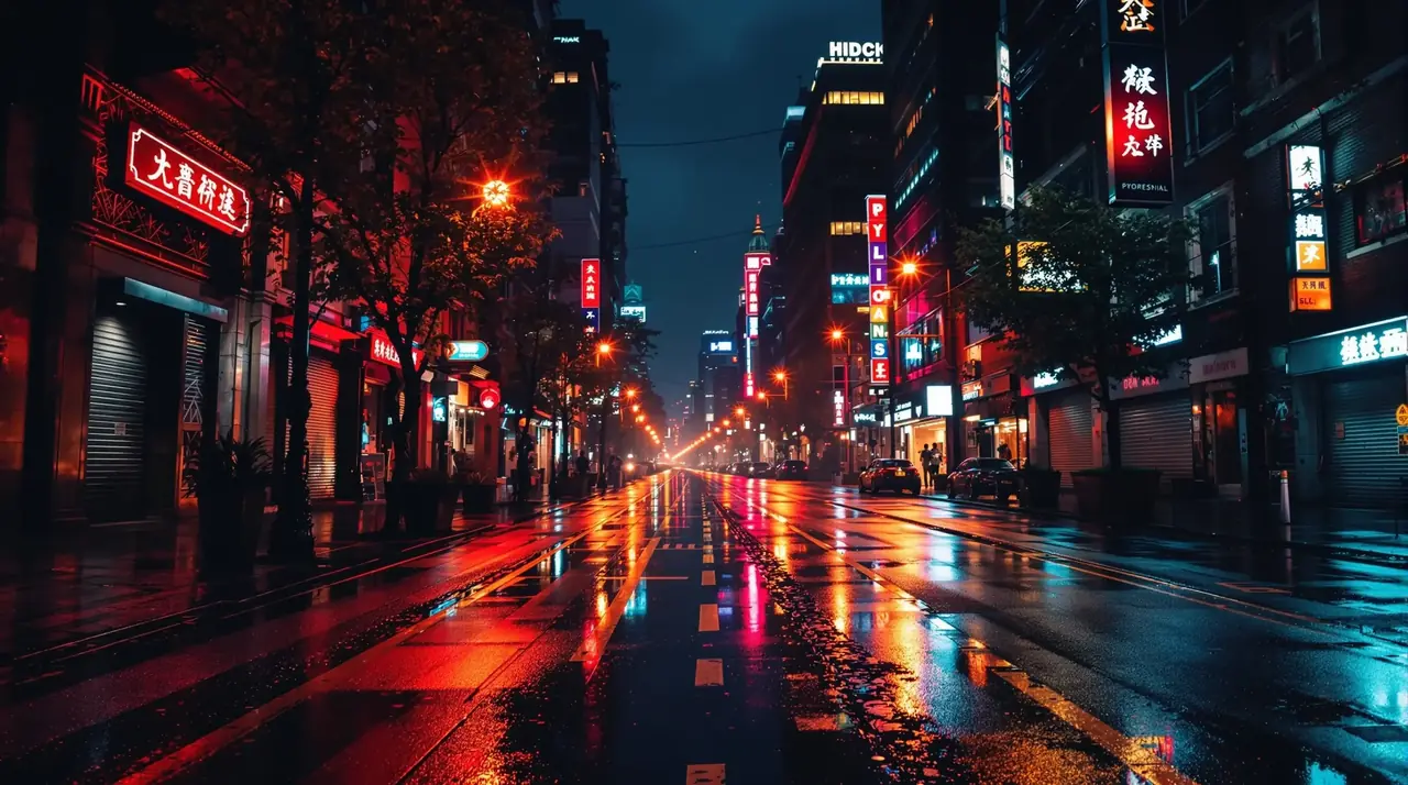 城市夜景延时摄影