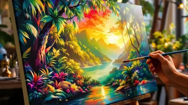 从白布到油画的诞生